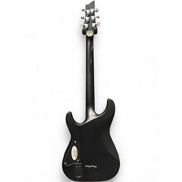 Used Schecter Guitar Research Damien Platinum 6 Satin Black Solid Body Electric Guitar