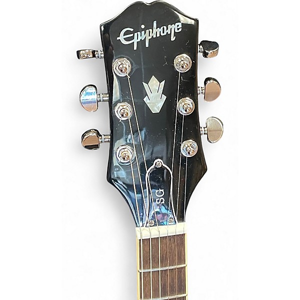 Used Epiphone Inspired by Gibson SG Ebony Solid Body Electric Guitar
