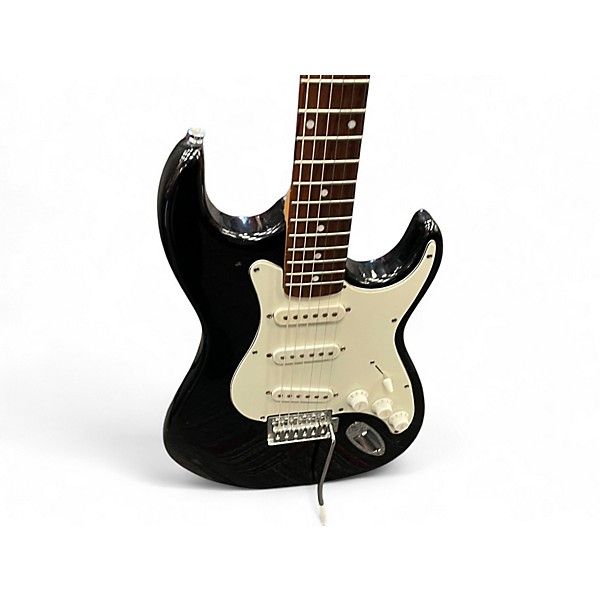 Used Silvertone St Style Black Solid Body Electric Guitar