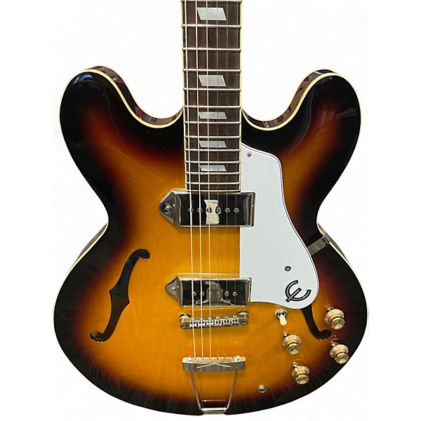 Used Epiphone Casino Vintage Sunburst Hollow Body Electric Guitar