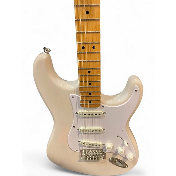 Used Squier Classic Vibe 1950S Stratocaster White Blonde Solid Body Electric Guitar
