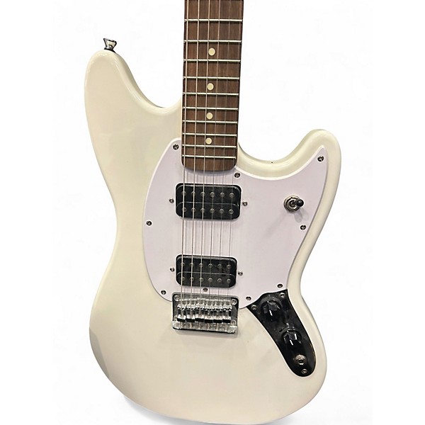 Used Squier Bullet Mustang HH Alpine White Solid Body Electric Guitar