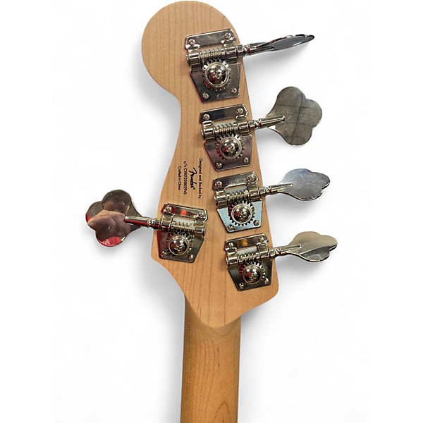 Used Squier Affinity Jazz Bass V 5 String White Electric Bass Guitar