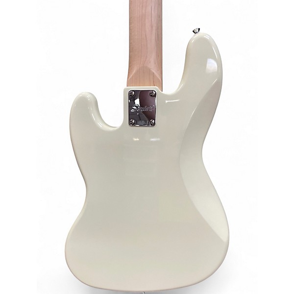 Used Squier Affinity Jazz Bass V 5 String White Electric Bass Guitar