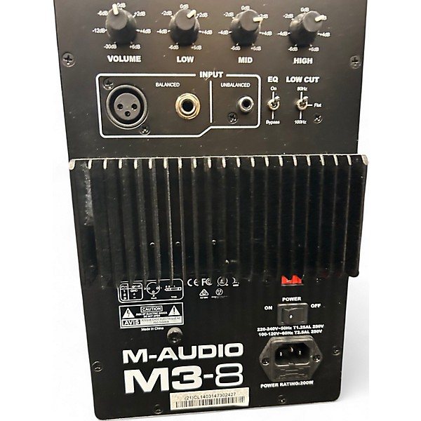Used M-Audio M3-8 THREE WAY MONITOR Powered Monitor