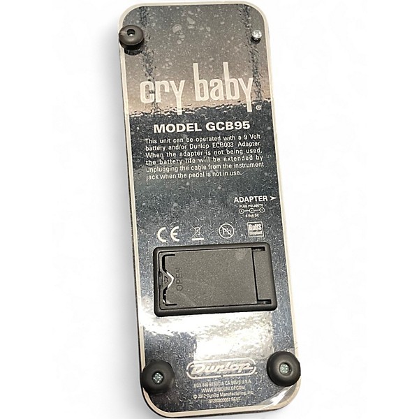 Used Dunlop GCB95 Original Crybaby Wah Effect Pedal
