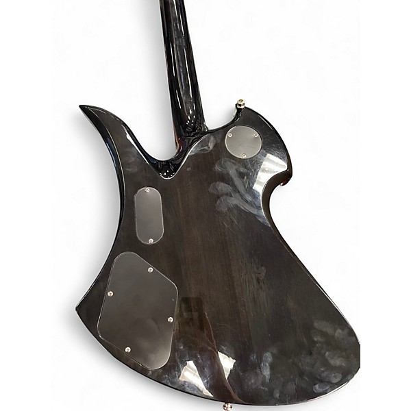 Used B.C. Rich Pro X Mockingbird Black Burl Solid Body Electric Guitar