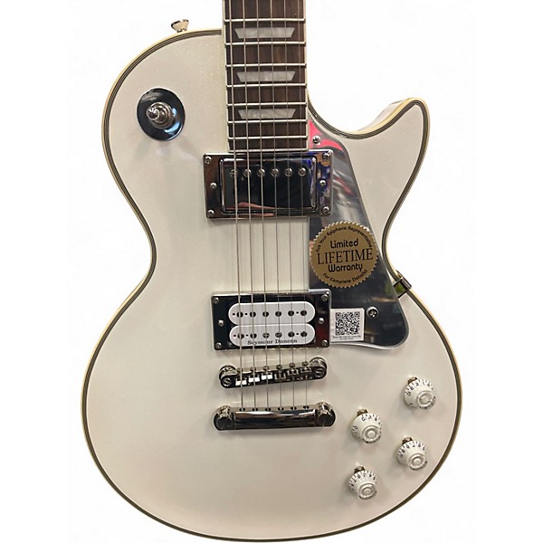 Used Epiphone Tommy Thayer Ltd ED "White Lightning" Signature Les Paul White Lightning Solid Body Electric Guitar