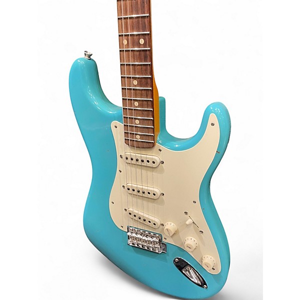 Used Fender Custom Shop LTD 59 Stratocaster Journeyman Closet Classic Faded Aged Taos Turquoise Solid Body Electric Guitar