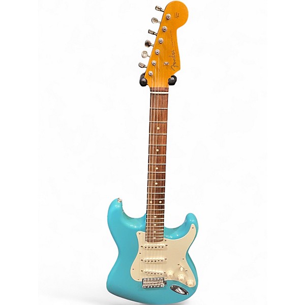 Used Fender Custom Shop LTD 59 Stratocaster Journeyman Closet Classic Faded Aged Taos Turquoise Solid Body Electric Guitar