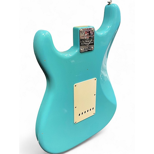 Used Fender Custom Shop LTD 59 Stratocaster Journeyman Closet Classic Faded Aged Taos Turquoise Solid Body Electric Guitar