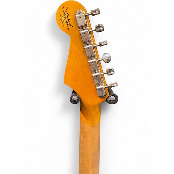 Used Fender Custom Shop LTD 59 Stratocaster Journeyman Closet Classic Faded Aged Taos Turquoise Solid Body Electric Guitar