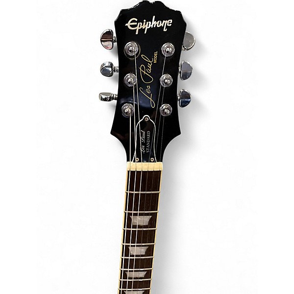 Used Epiphone Les Paul Standard Ebony Solid Body Electric Guitar