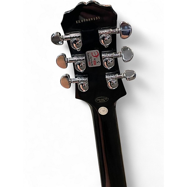 Used Epiphone Les Paul Standard Ebony Solid Body Electric Guitar