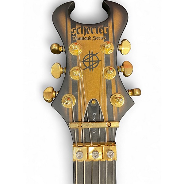 Used Schecter Guitar Research Synyster Gates Signature Custom S Satin Gold Burst Solid Body Electric Guitar