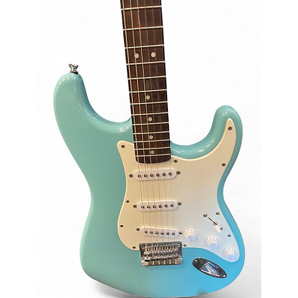 Used Squier Standard Stratocaster Blue Solid Body Electric Guitar