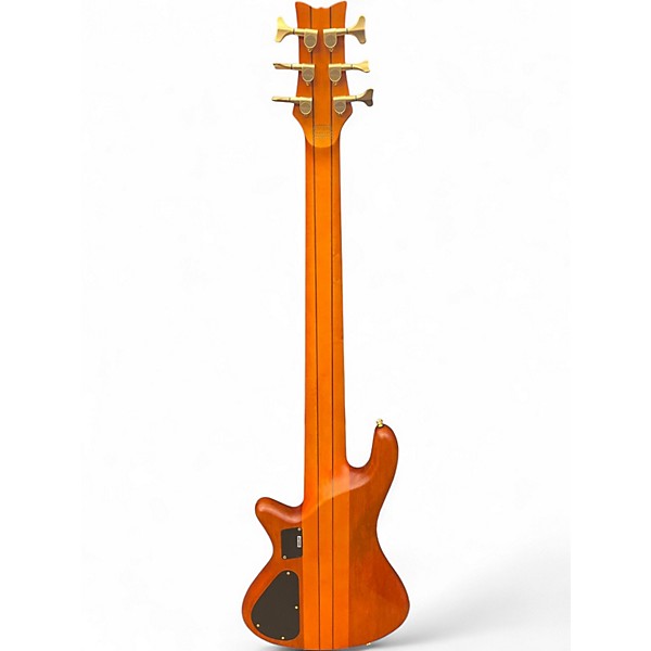Used Schecter Guitar Research Stiletto Studio 6 String HONEY SATIN Electric Bass Guitar