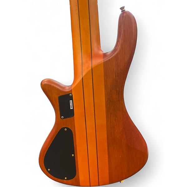 Used Schecter Guitar Research Stiletto Studio 6 String HONEY SATIN Electric Bass Guitar