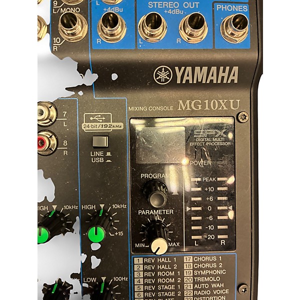 Used 2025 Yamaha MG10XU 10 Channel Mixer with Effects Unpowered Mixer