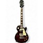 Used 2010 Epiphone Les Paul Traditional Pro Wine Red Solid Body Electric Guitar thumbnail