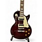 Used 2010 Epiphone Les Paul Traditional Pro Wine Red Solid Body Electric Guitar