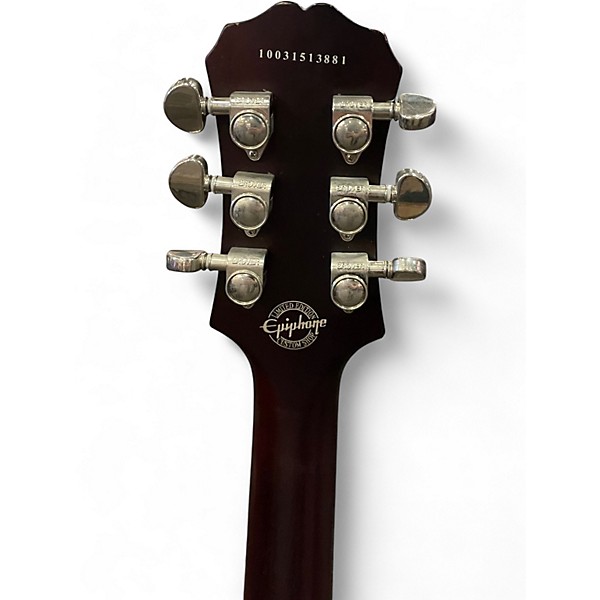 Used 2010 Epiphone Les Paul Traditional Pro Wine Red Solid Body Electric Guitar