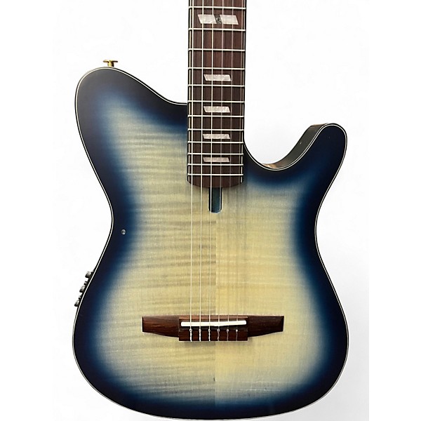 Used Ibanez FRH20FMN COSMIC BLUE SUNBURST Classical Acoustic Electric Guitar