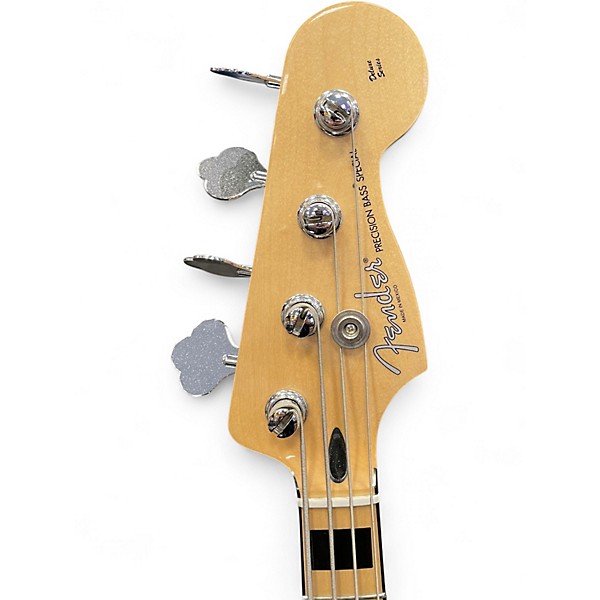 Used 2016 Fender Deluxe Precision Bass Special Surf Green Electric Bass Guitar