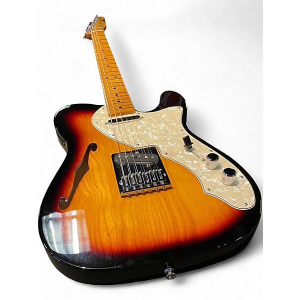 Used Fender Vintera II 60s Thinline Telecaster 3 Color Sunburst Hollow Body Electric Guitar