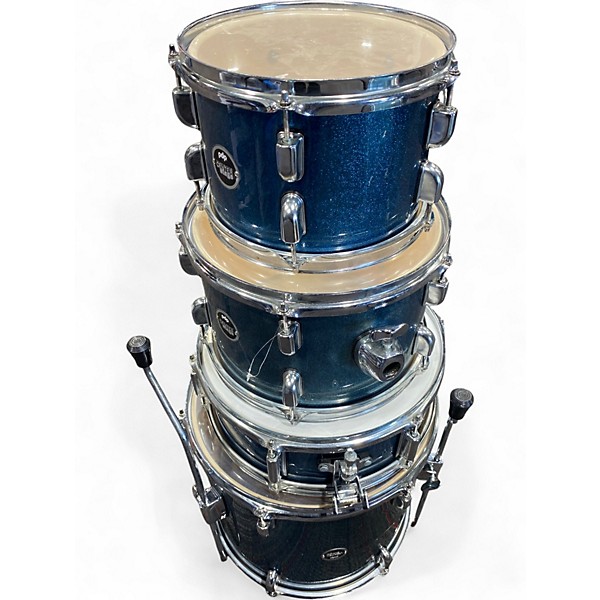 Used PDP by DW 5 Piece CENTER STAGE DRUM SET BLUE SPARKLE Drum Kit