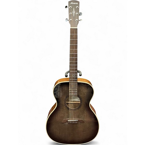 Used Alvarez AFH700WEOB Trans Gray Acoustic Electric Guitar
