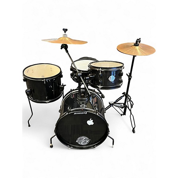 Used Ludwig 4 Piece QUESTLOVE POCKET KIT Black Drum Kit