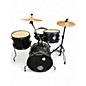 Used Ludwig 4 Piece QUESTLOVE POCKET KIT Black Drum Kit thumbnail