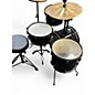 Used Ludwig 4 Piece QUESTLOVE POCKET KIT Black Drum Kit