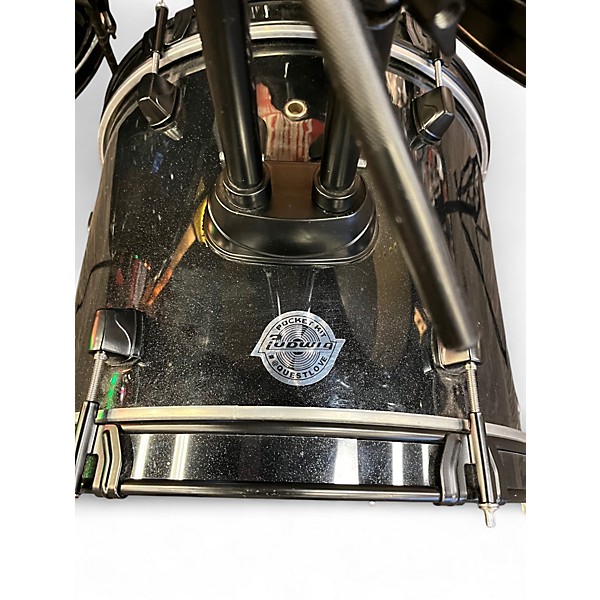 Used Ludwig 4 Piece QUESTLOVE POCKET KIT Black Drum Kit