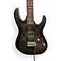 Used Ibanez GRX70QA Trans Black Solid Body Electric Guitar