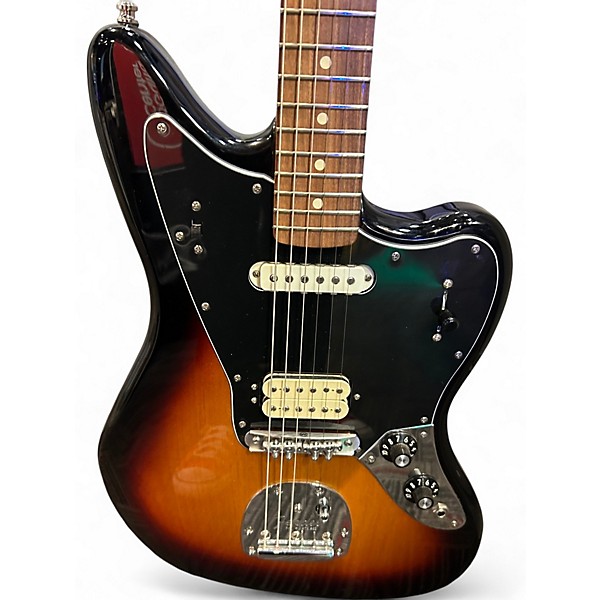 Used Fender PLAYER JAGUAR HS 3 Tone Sunburst Solid Body Electric Guitar
