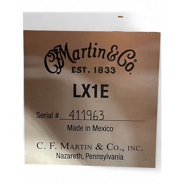 Used Martin LX1E Natural Acoustic Electric Guitar