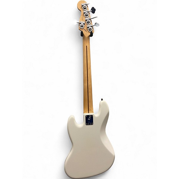 Used 2022 Fender Standard Jazz Bass 5-String Alpine White Electric Bass Guitar