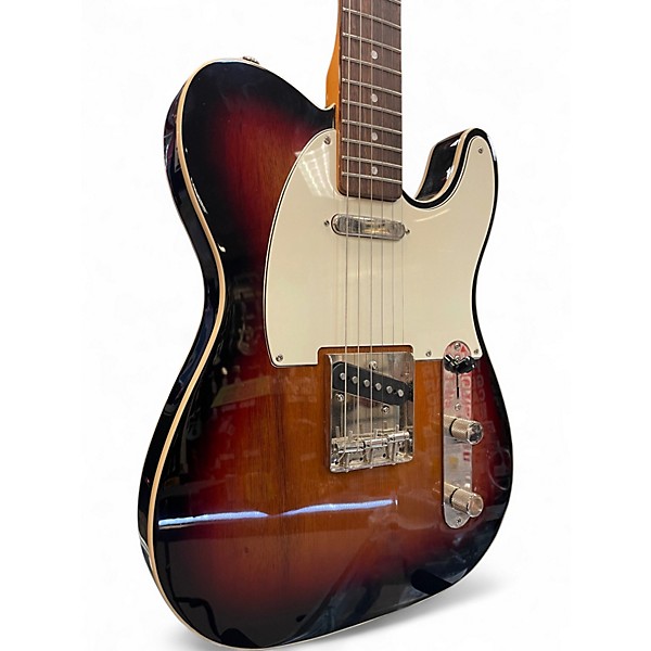 Used Squier Telecaster Custom Sunburst Solid Body Electric Guitar