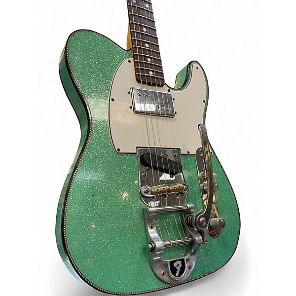Used Fender Custom Shop LTD Telecaster CuNiFe Custom Journeyman Relicn Seafoam Green Sparkle Solid Body Electric Guitar