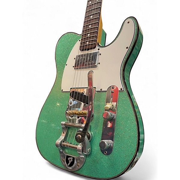 Used Fender Custom Shop LTD Telecaster CuNiFe Custom Journeyman Relicn Seafoam Green Sparkle Solid Body Electric Guitar