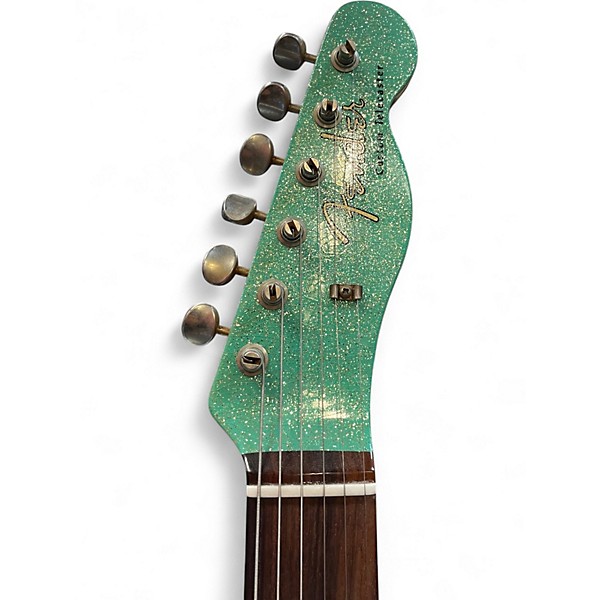 Used Fender Custom Shop LTD Telecaster CuNiFe Custom Journeyman Relicn Seafoam Green Sparkle Solid Body Electric Guitar