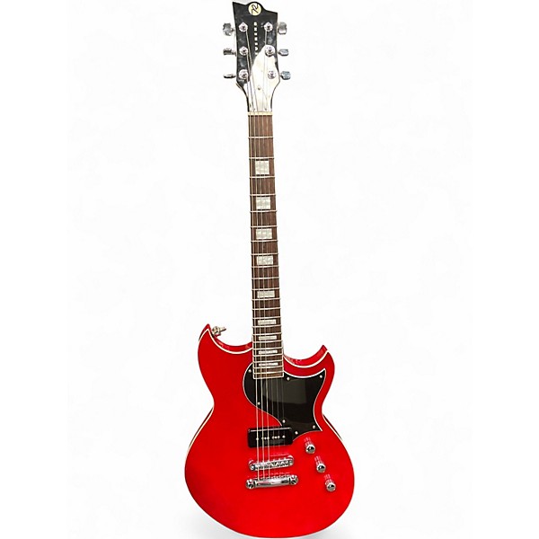 Used Reverend SENSEI JR TRANSPARENT CHERRY Solid Body Electric Guitar