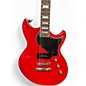 Used Reverend SENSEI JR TRANSPARENT CHERRY Solid Body Electric Guitar