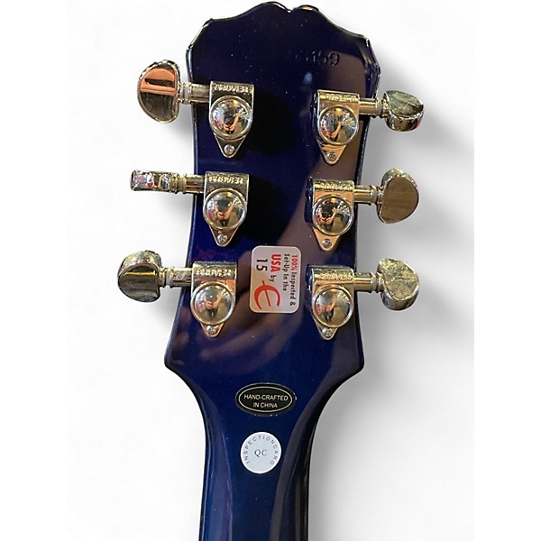 Used Epiphone Les Paul Standard Pro Blue Solid Body Electric Guitar