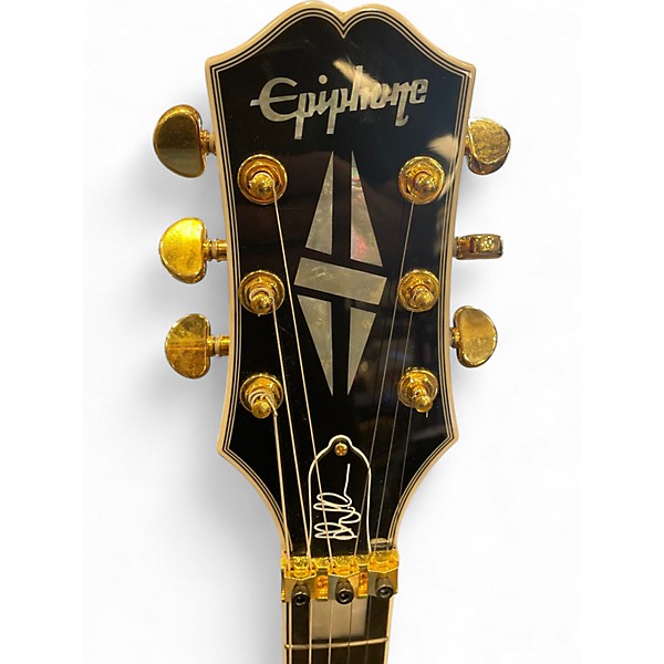 Used Epiphone Alex Lifeson Les Paul Custom Axcess Ruby Solid Body Electric Guitar