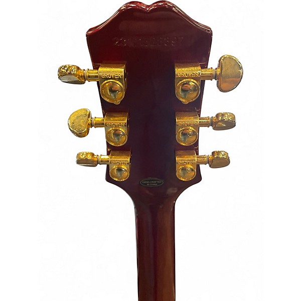 Used Epiphone Alex Lifeson Les Paul Custom Axcess Ruby Solid Body Electric Guitar