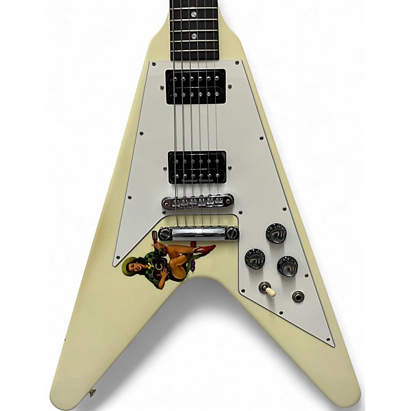 Used Gibson Flying V Standard Alpine White Solid Body Electric Guitar