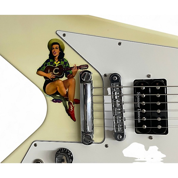 Used Gibson Flying V Standard Alpine White Solid Body Electric Guitar